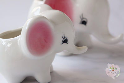 Ceramic Elephant Plant Pot - Lily & Eden