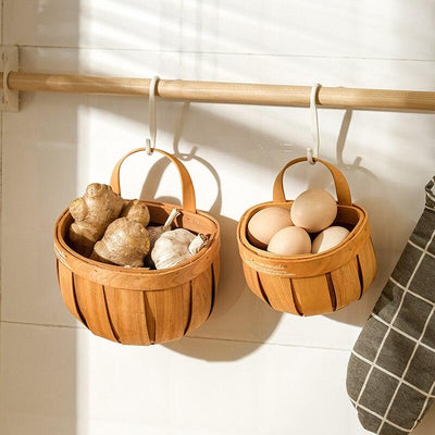 Parisian Wooden Planter Storage Basket SandyBrown / Small | Lily & Eden