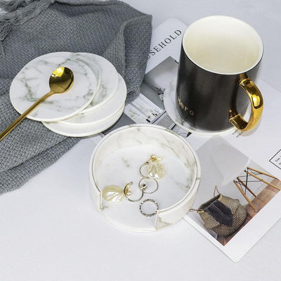 Vegan Leather Coaster Set - Lily & Eden