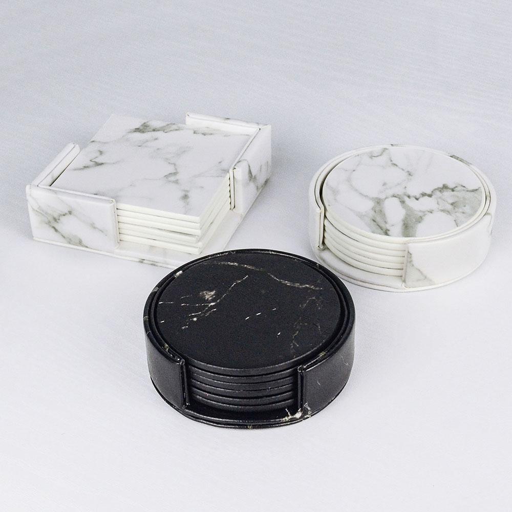 Vegan Leather Coaster Set - Lily & Eden
