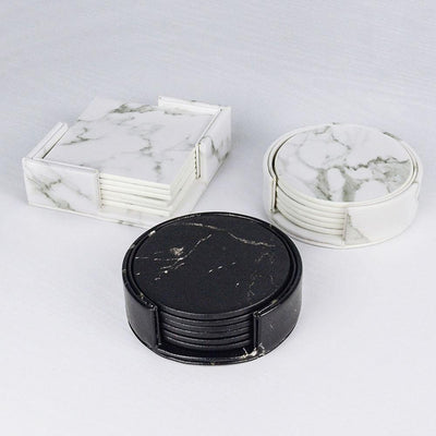 Vegan Leather Coaster Set - Lily & Eden