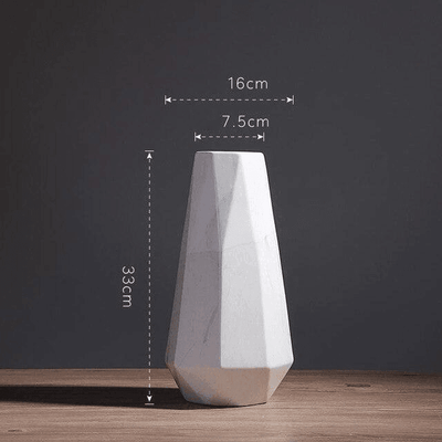 Geometric Marble Vases Tall Vase 2 | Lily & Eden