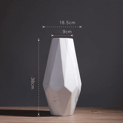 Geometric Marble Vases Tall Vase 3 | Lily & Eden