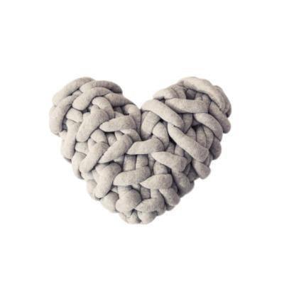 Valentine Heart Chunky Twist Throw Pillow Cushion - Lily & Eden