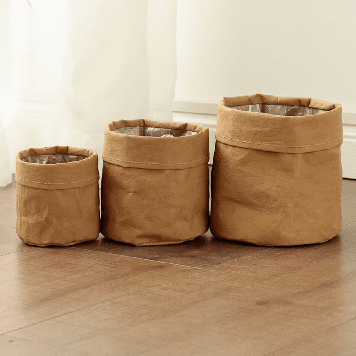 Rustic Cloth Planter Basket Russet / Small | Lily & Eden