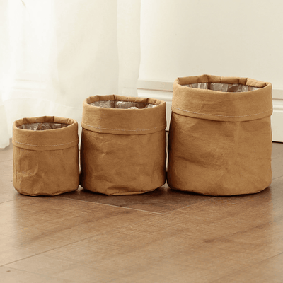 Rustic Cloth Planter Basket Russet / Small | Lily & Eden