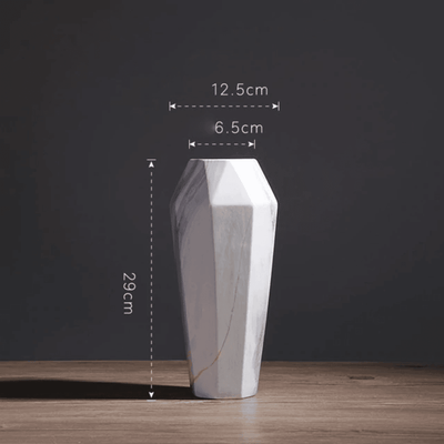 Geometric Marble Vases Tall Vase 1 | Lily & Eden