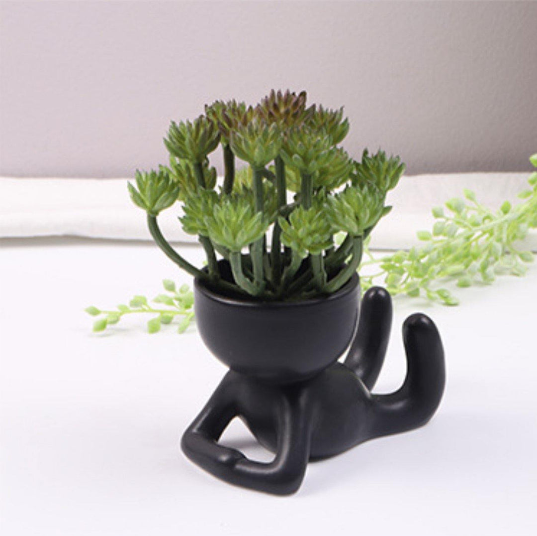 succulent people Petite Person Clay Succulent Planter – Lily & Eden