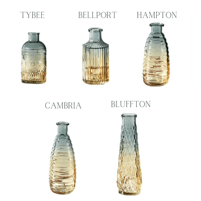 Gradient Glass Bottle Vases - Lily & Eden