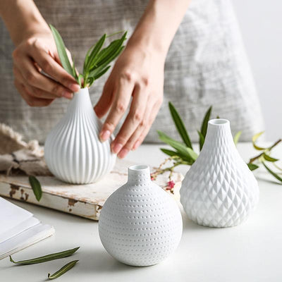 Raindrop Vases with Texture - Lily & Eden