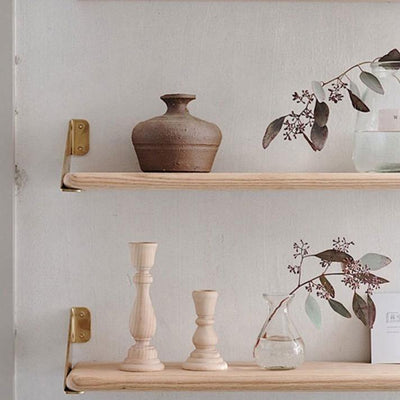 Timeless Wood Taper Candle Stands - Lily & Eden