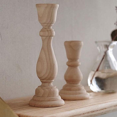 Timeless Wood Taper Candle Stands - Lily & Eden
