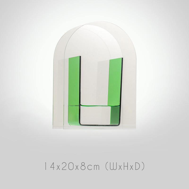 Vibrant Acrylic Geometric Floral Vase - Lily & Eden