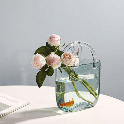 Bag & Basket Glass Vase - Lily & Eden