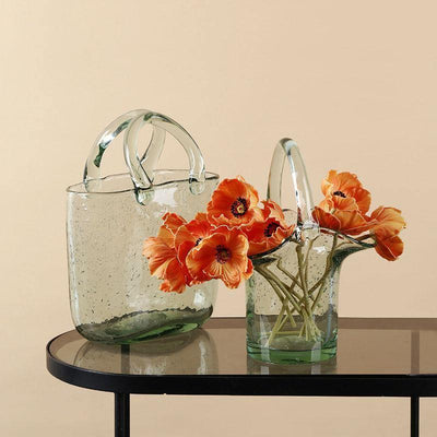 Bag & Basket Glass Vase - Lily & Eden