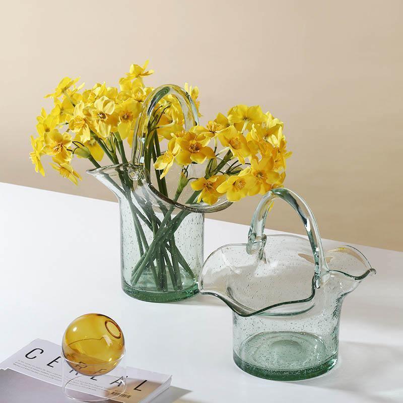 Bag & Basket Glass Vase - Lily & Eden