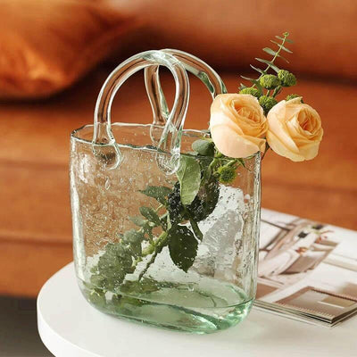 Bag & Basket Glass Vase - Lily & Eden