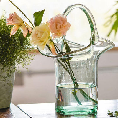 Bag & Basket Glass Vase - Lily & Eden
