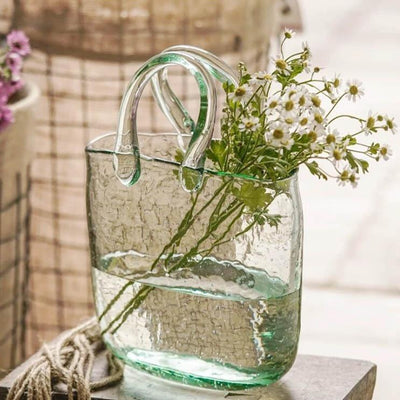 Bag & Basket Glass Vase - Lily & Eden