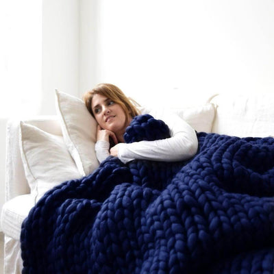 Cozy Chunky Knit Throw Blanket - Lily & Eden