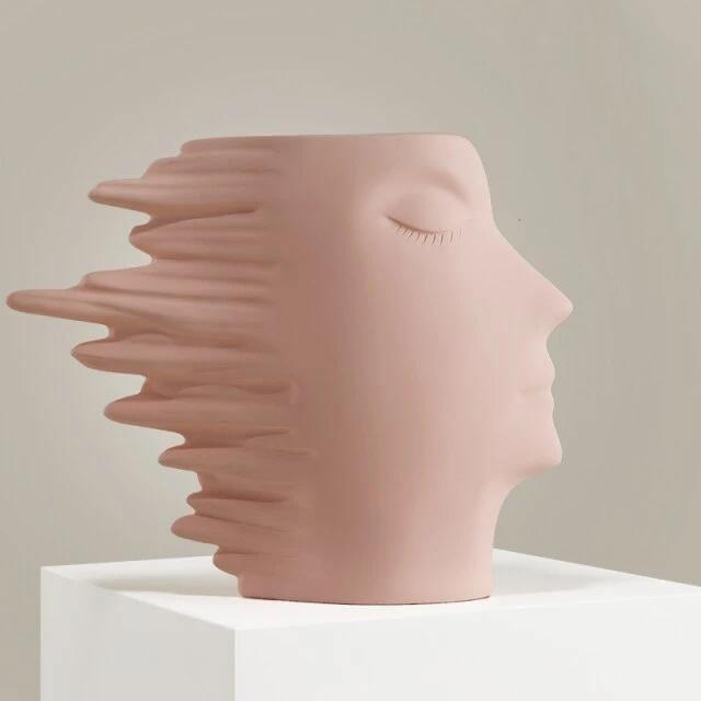 Faces in the Wind Vase MistyRose | Lily & Eden