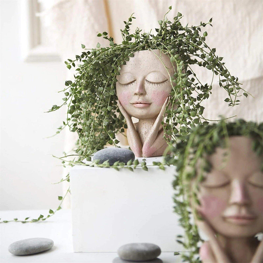 Flushed Face Planter Eyes Closed