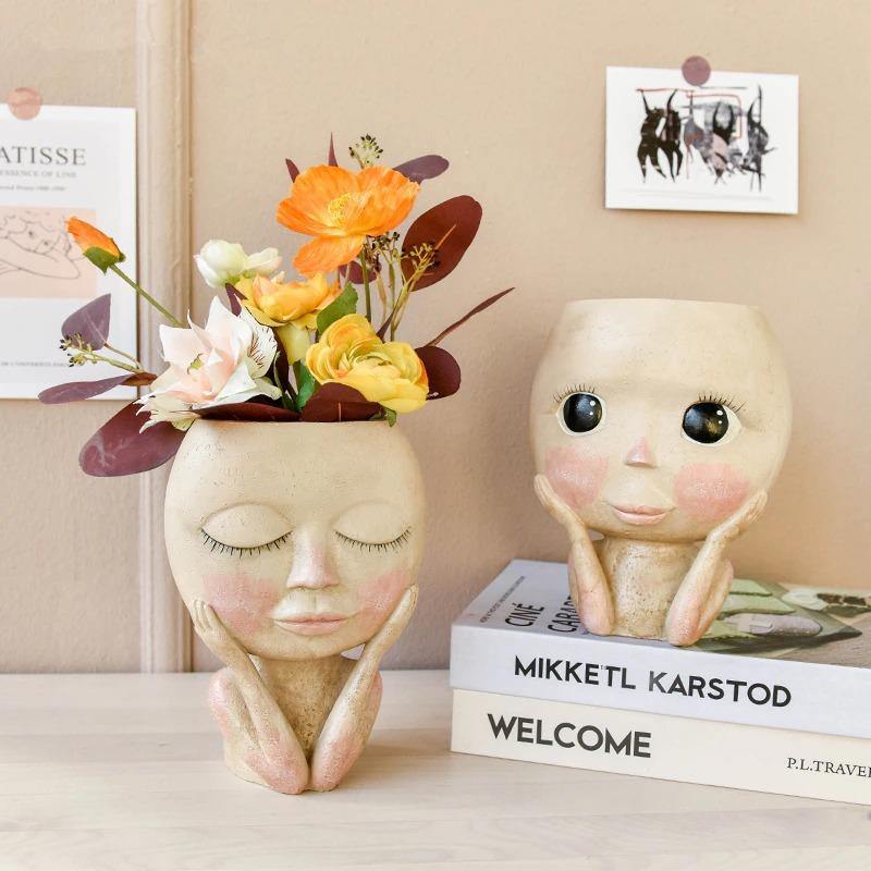Flushed Face Planter Eyes Closed