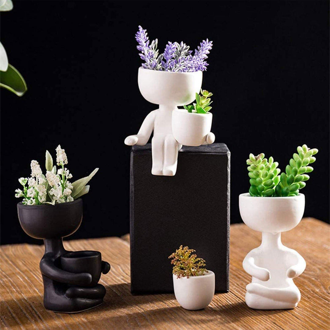 succulent people Petite Person Clay Succulent Planter – Lily & Eden