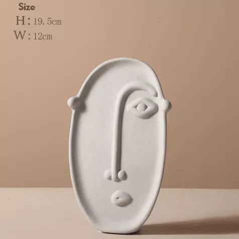 Modern Face Ceramic Vase - Lily & Eden