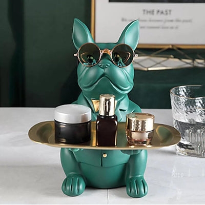 Awesome French Bulldog Money Box and Tray Sculpture - Lily & Eden