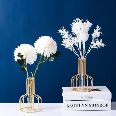 Vase with Test Tube and Iron Stand - Lily & Eden
