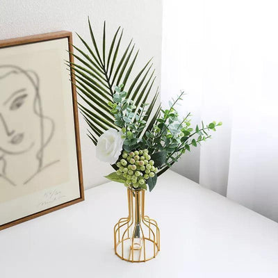 Vase with Test Tube and Iron Stand - Lily & Eden