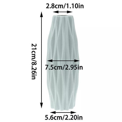 Angular Slim Floral Vase - Lily & Eden