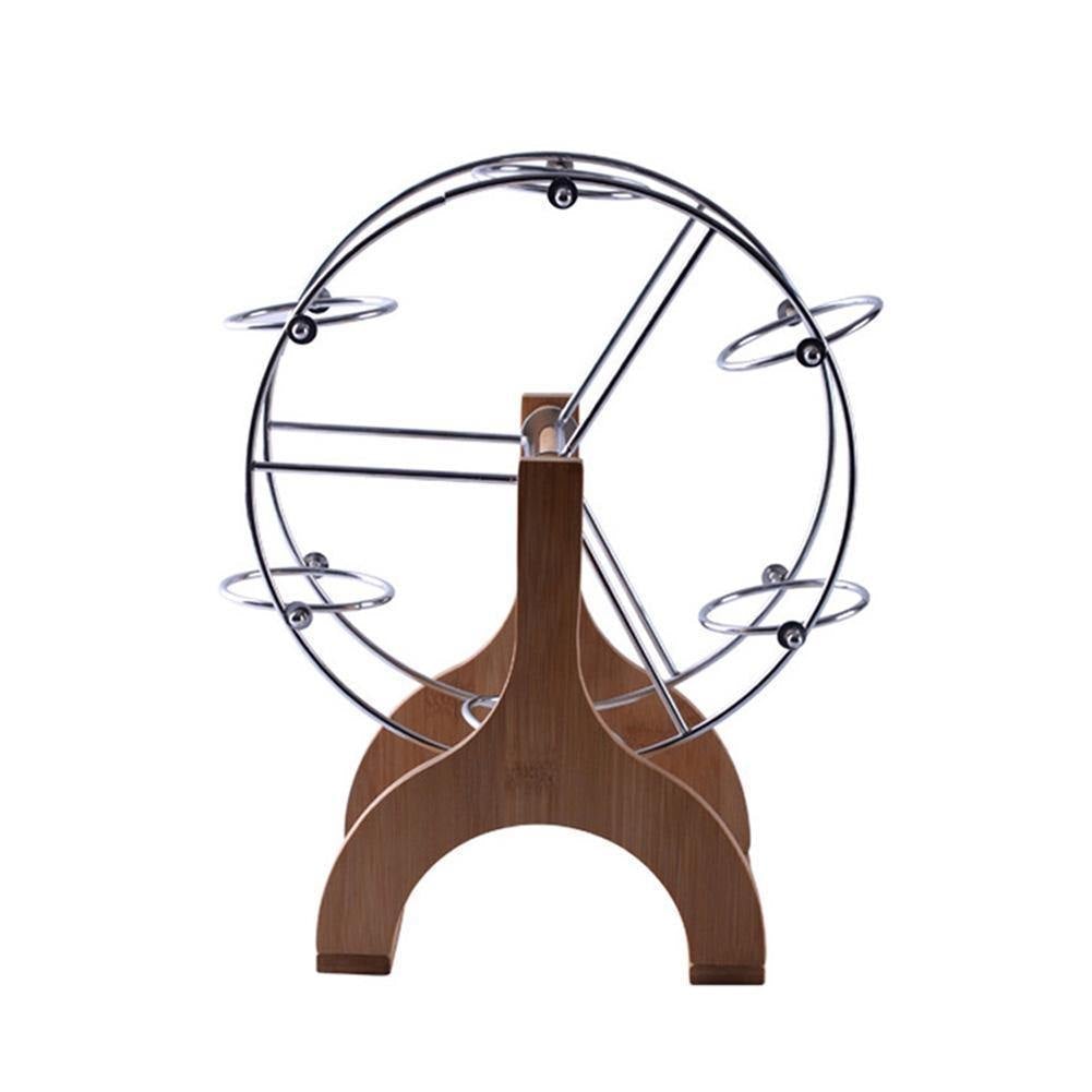 ferris wheel succulent planter Wooden Carousel with Ceramic Succulent Planters