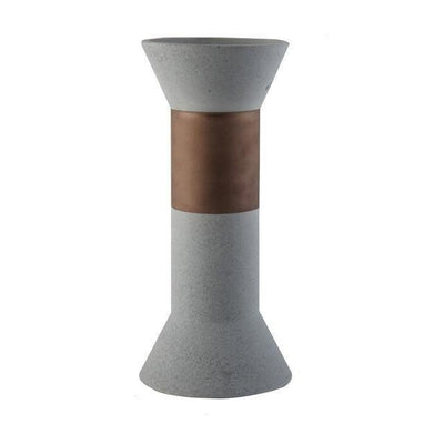 Juniper Ceramic Vases Blue Cylinder | Lily & Eden