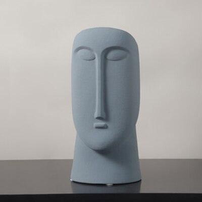 Landon Abstract Face Vases Medium LightSlateGray | Lily & Eden