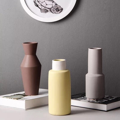 Contemporary Matte Designer Vases - Lily & Eden