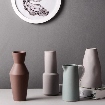 Contemporary Matte Designer Vases - Lily & Eden
