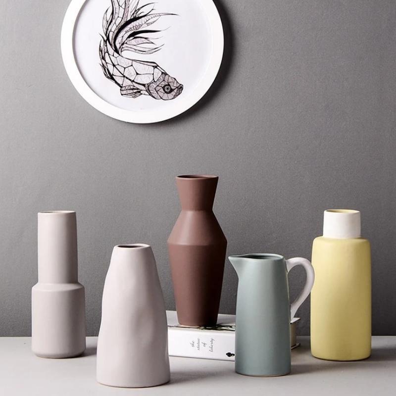 Contemporary Matte Designer Vases - Lily & Eden