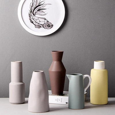Contemporary Matte Designer Vases - Lily & Eden