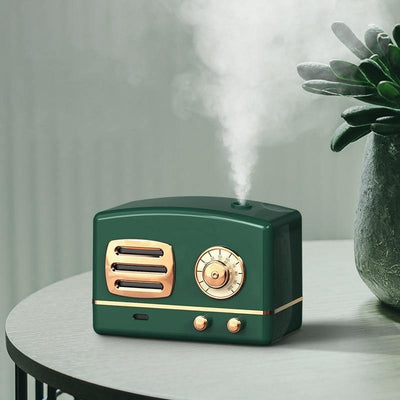Retro Radio Aroma Diffuser Humidifier 200ml DarkGreen | Lily & Eden