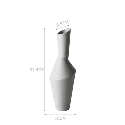 Rayne Abstract Ceramic Vases LightGrey | Lily & Eden
