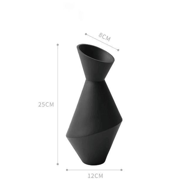 Rayne Abstract Ceramic Vases Black | Lily & Eden