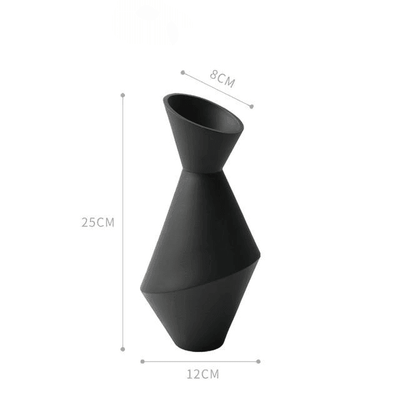 Rayne Abstract Ceramic Vases Black | Lily & Eden