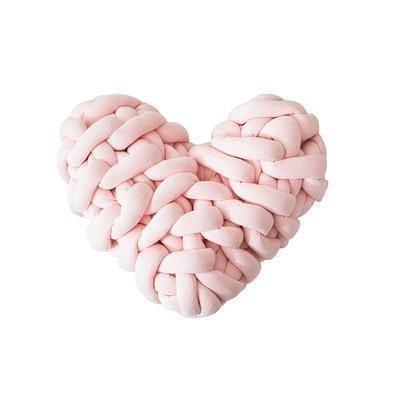 Valentine Heart Chunky Twist Throw Pillow Cushion - Lily & Eden