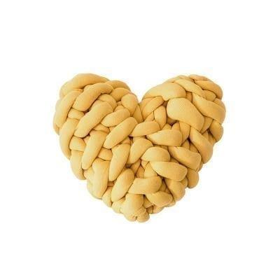 Valentine Heart Chunky Twist Throw Pillow Cushion - Lily & Eden
