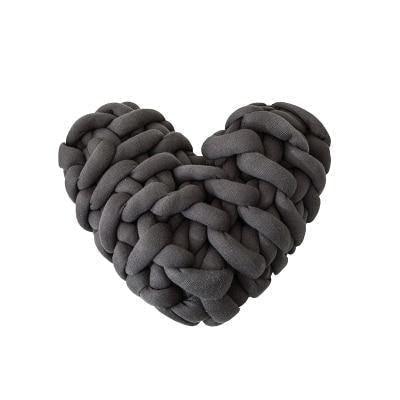 Valentine Heart Chunky Twist Throw Pillow Cushion - Lily & Eden