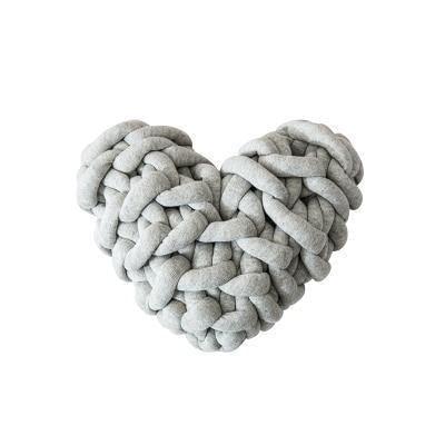 Valentine Heart Chunky Twist Throw Pillow Cushion - Lily & Eden
