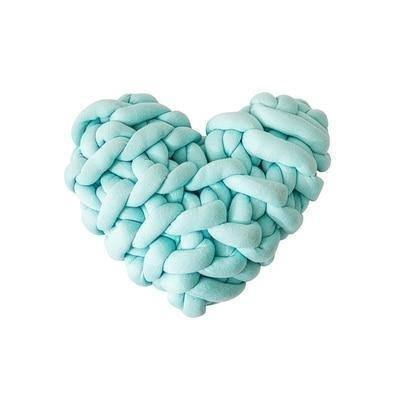 Valentine Heart Chunky Twist Throw Pillow Cushion - Lily & Eden