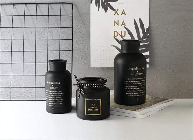 Black Midnight Vase - Lily & Eden
